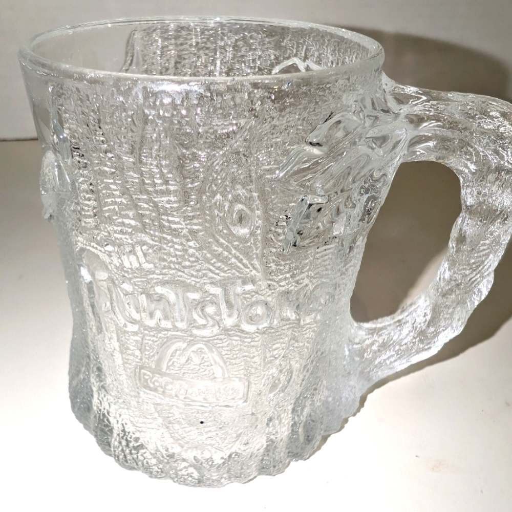 Vintage 1993 McDonald’s Flintstones Glass Mug‎ ..Made in France